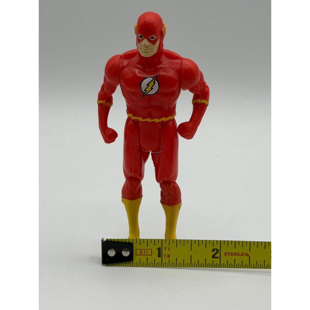 DC Comics The Flash Action Figure Red Yellow Justice League Vintage 4.5 Inch - Picture 2 of 16